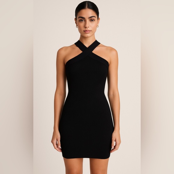NWT RtA Malliah Thick Ribbed Bandage Mini Dress‎ Sz XS - Picture 1 of 9